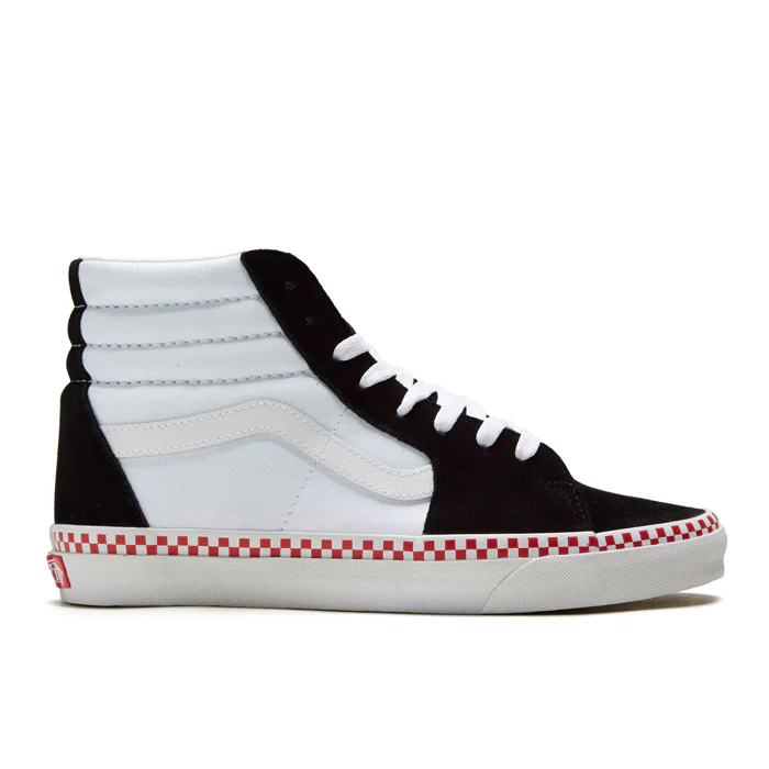 Sepatu Vans UA SK8-Hi Black/True White - VN0005U9BMX