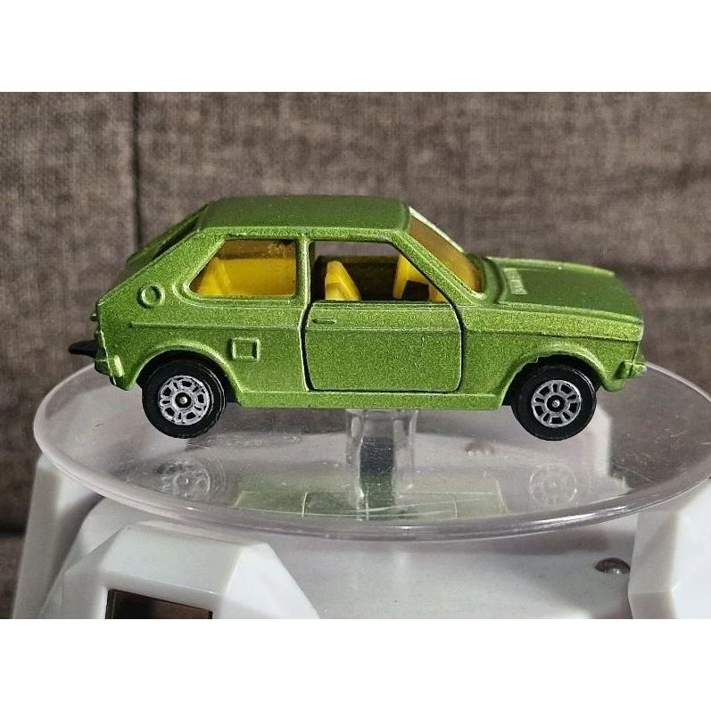 Vintage 1980s Corgi Juniors Green Yellow Window VW Polo Diecast Metal Gt Britain