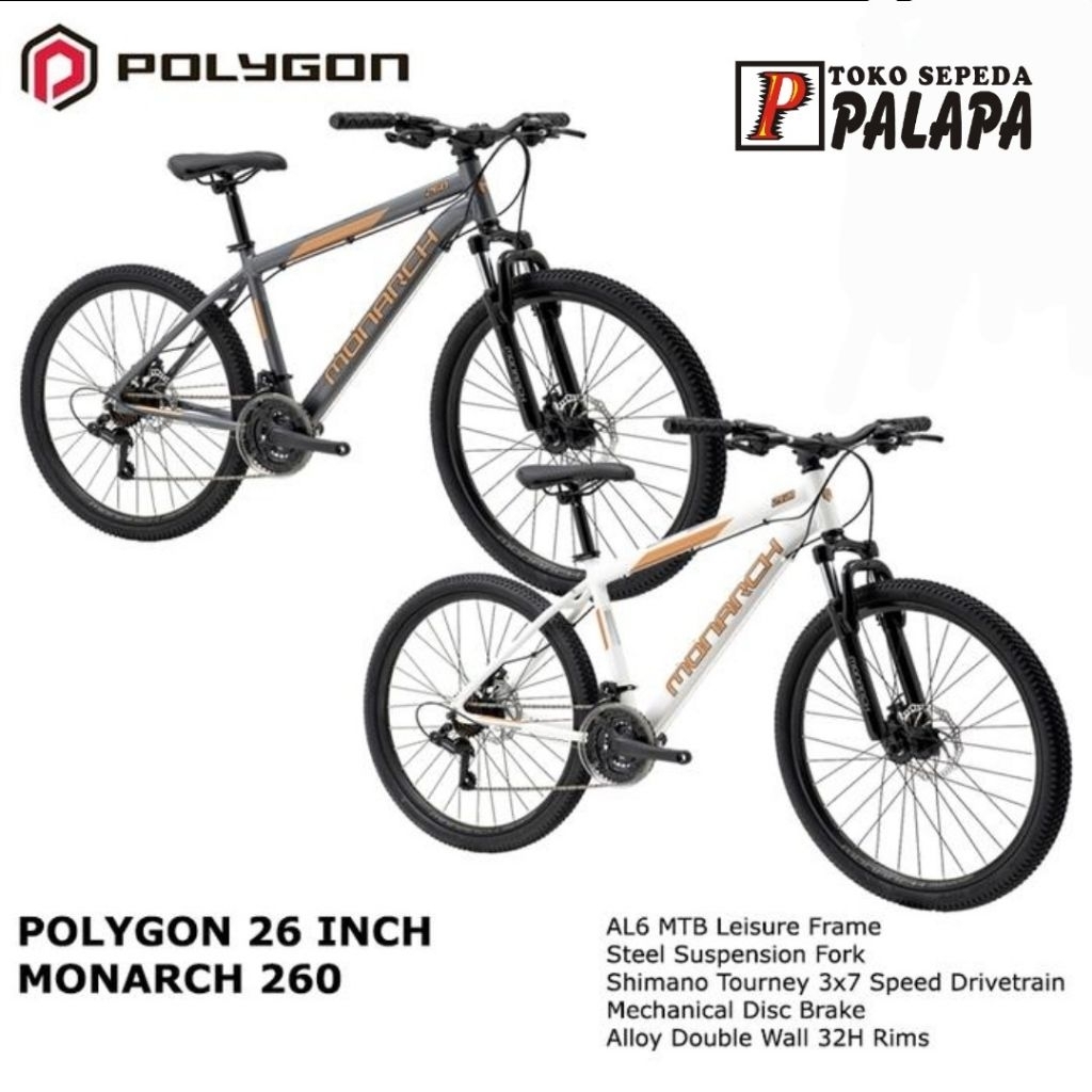MTB 26 Polygon Monarch 260 New Sepeda Gunung
