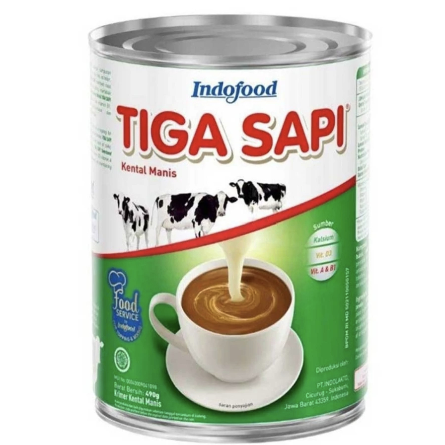

Susu Kental Manis Tiga Sapi 490 Gula Nabati