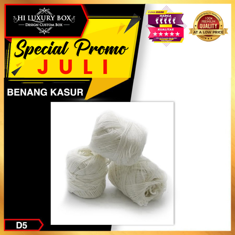 

Benang Kasur | Benang Rami | Tali Rami | Tali Kado | Ikat Hangtag Murah | 51 m
