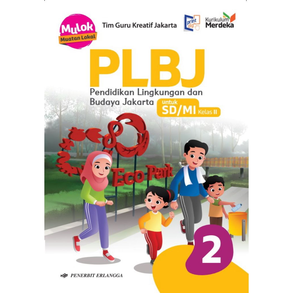 BUKU PLBJ KELAS 2 SD ERLANGGA KURIKULUM MERDEKA