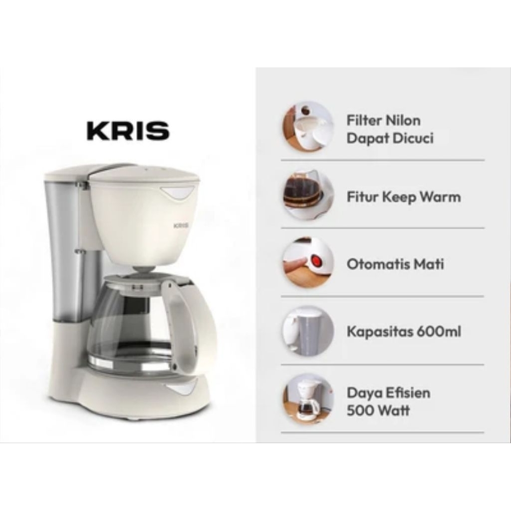 Coffe Maker Electric Mesin Pembuat Kopi KRIS drip coffe maker