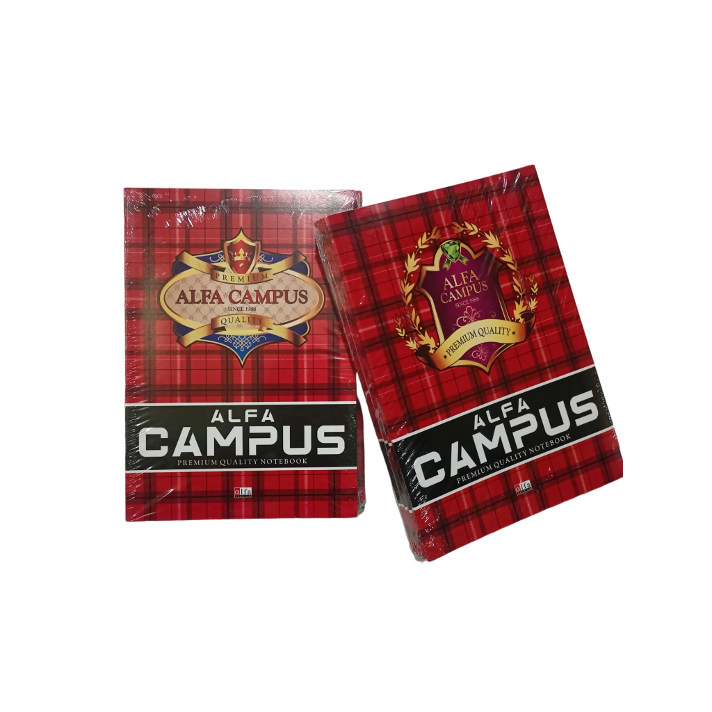 

Buku Tulis Alfa Campus 50 & 36 Lembar Isi 10 Buku Ukuran Boxy (Panjang) Stationery