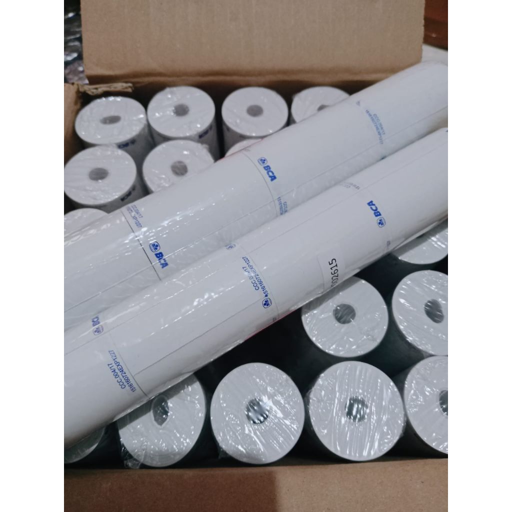

1dus (isi 100 Roll ) kertas thermal logo BCA ukuran 57x40