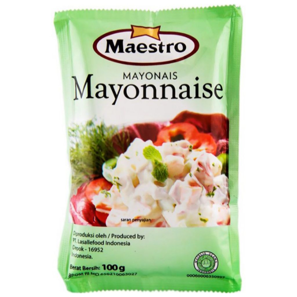 

Maestro Mayonnaise Sachet 100g