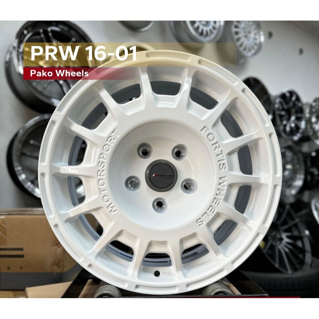 velg racing ring 16 RALLY ALTO FORTIS PRW-01 ORIGINAL PAKO LEBAR 7 PCD 5X114,3 velg mobil r16 velg m