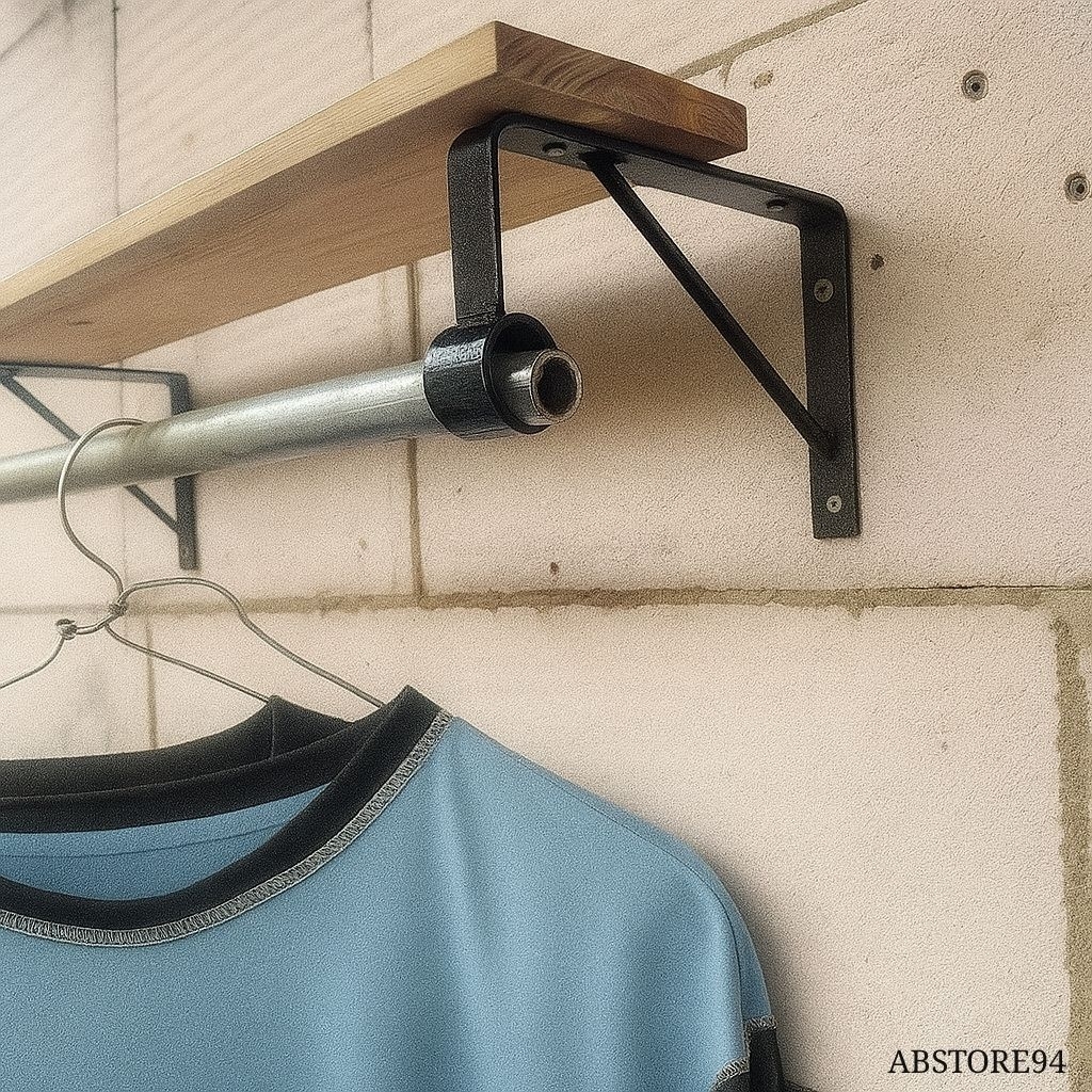 Besi Siku Rak Gantungan Dinding 15cm - Bracket Rak Lubang Gantungan Serbaguna Per Biji