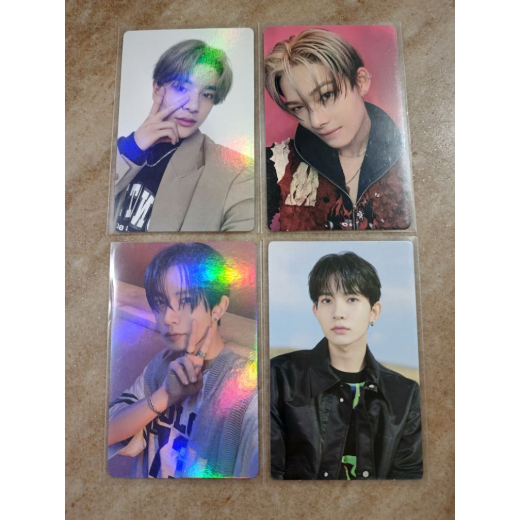 Enhypen Jake Manifesto Weverse Global hologram, Ni-ki Orange Blood album Ksana version, Heeseung Ora