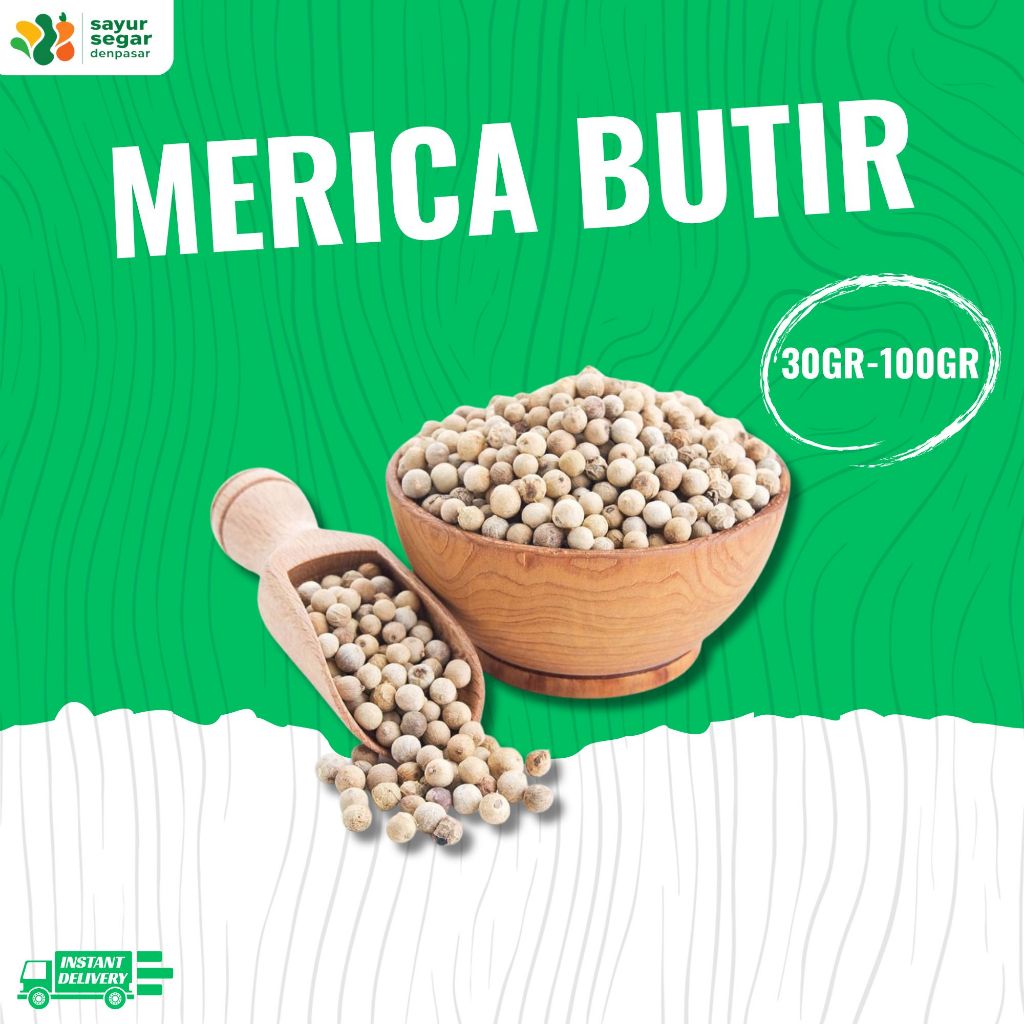 

Merica Butir 30gr-100gr - Sayur Segar Denpasar