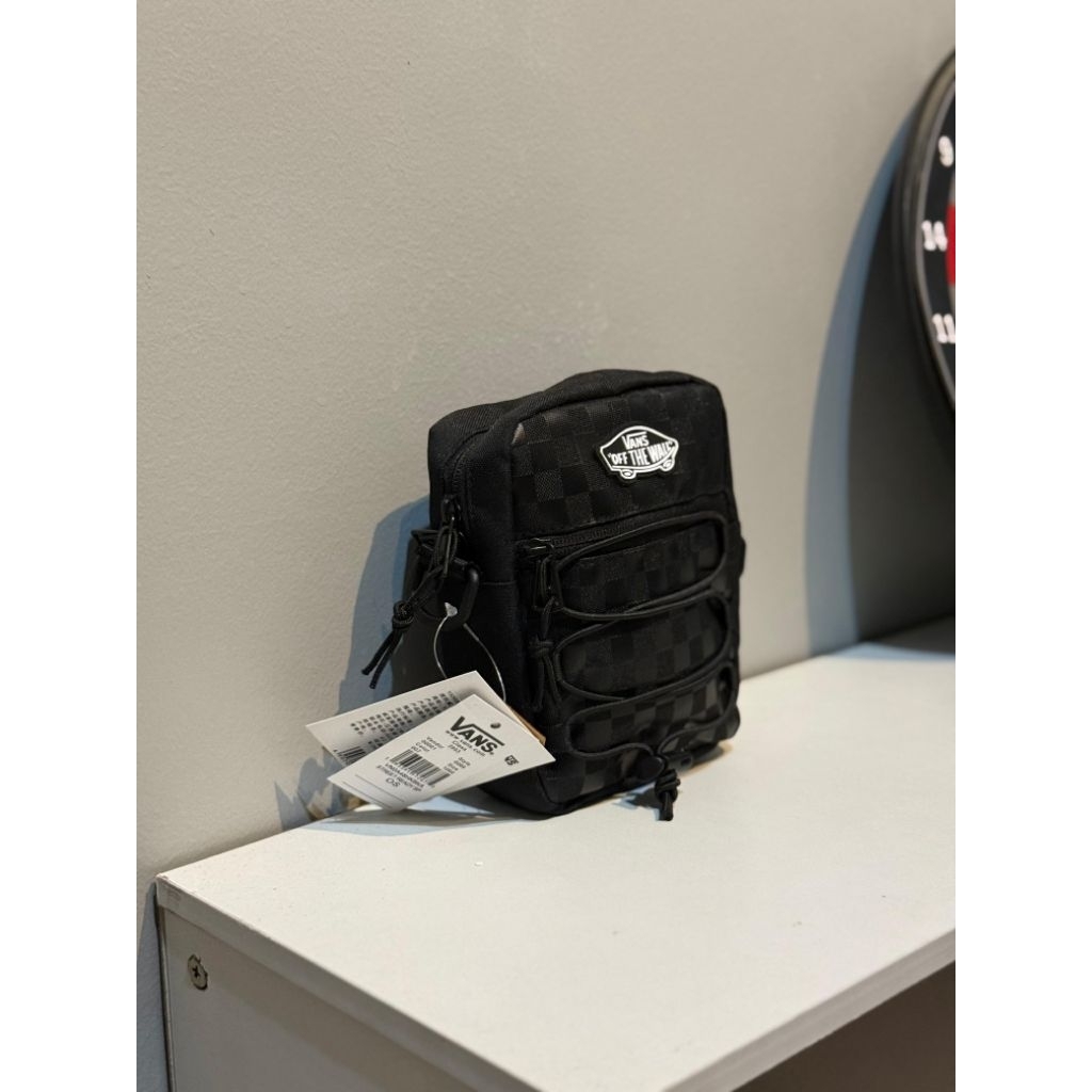 SLING BAG/SHOULDER BAG VANS CHECKER BLACK ORIGINAL 100%