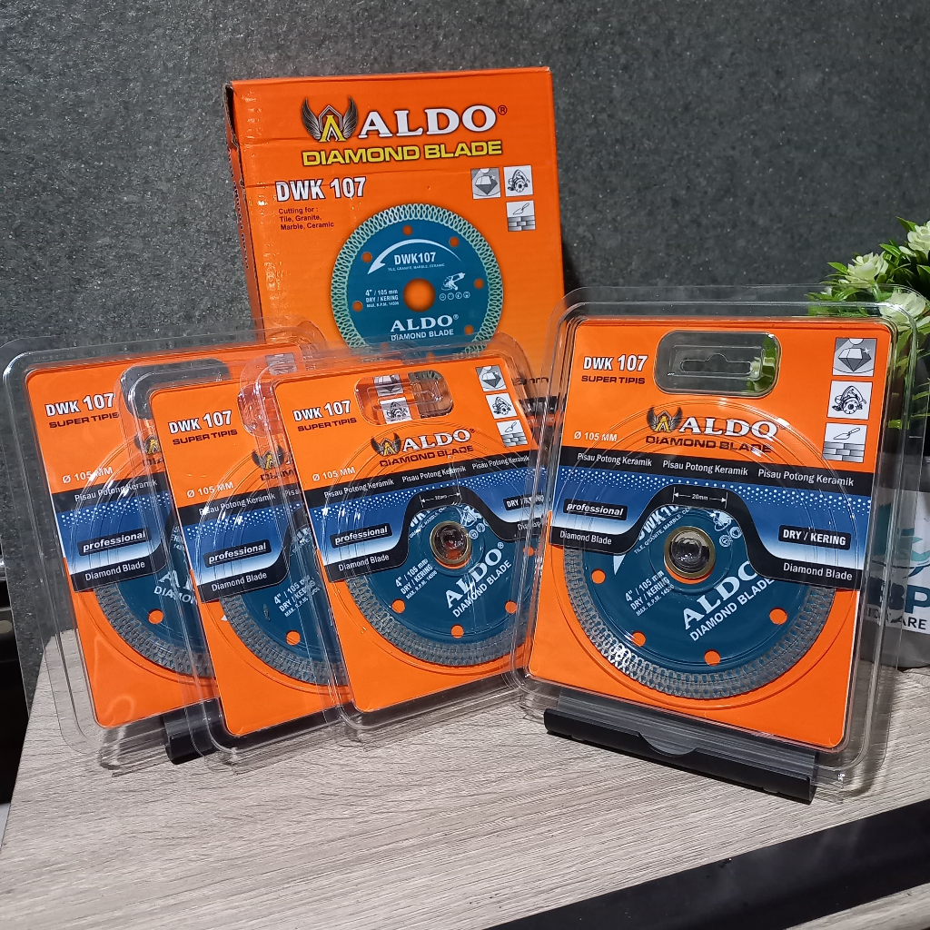 Pisau Potong Keramik ALDO DWK 107 Super Tipis 105 mm / Mata Potong Keramik ALDO / ALDO Diamond Blade