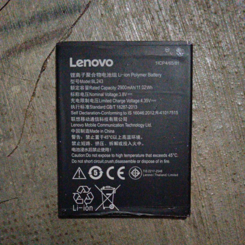Batre Lenovo A7700 BL243 Original