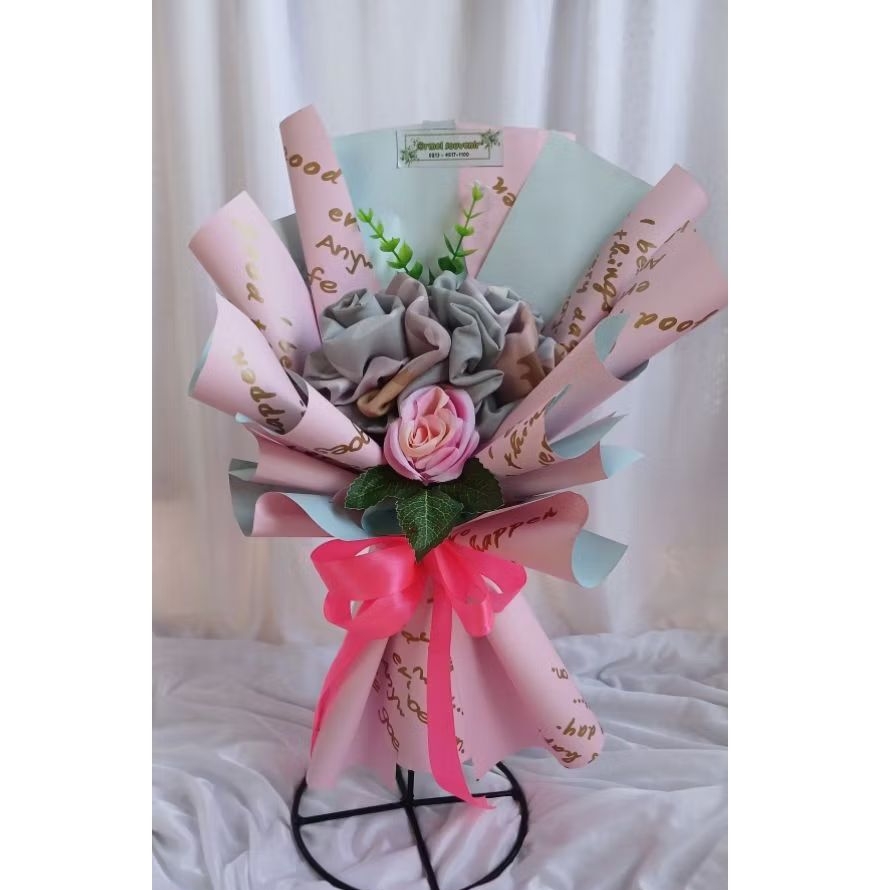 Buket hijab segi empat