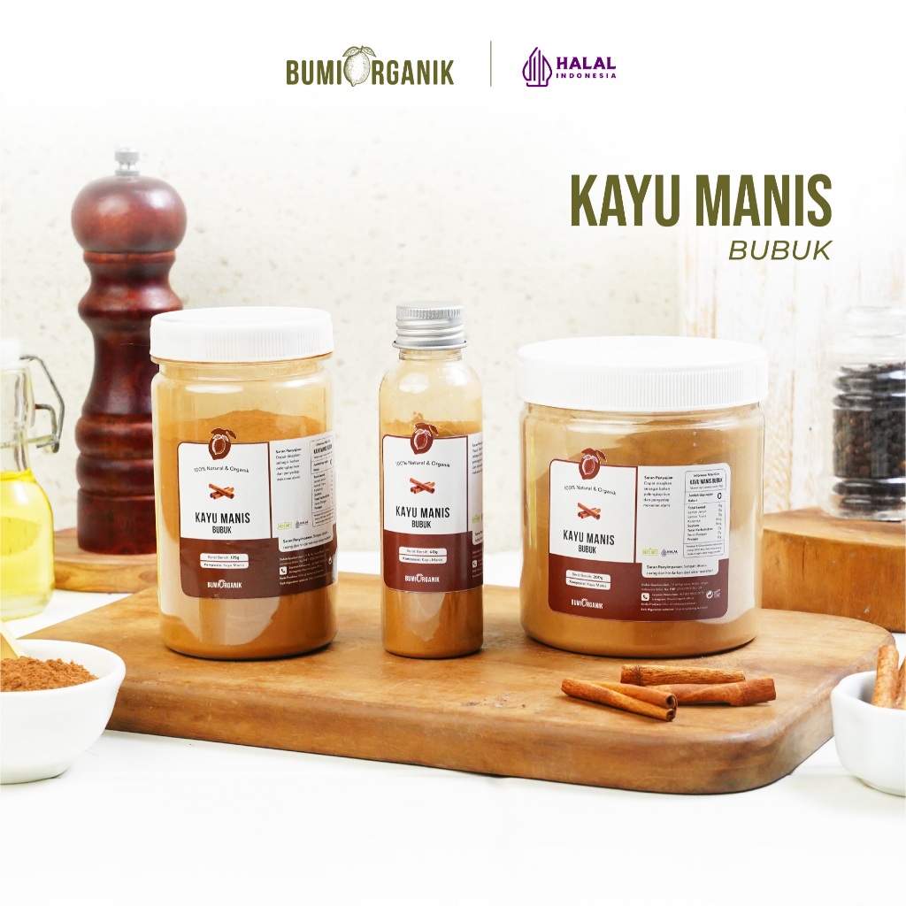 

KAYU MANIS BUBUK TANPA CAMPURAN ASLI 100% ORIGINAL 50G 125G 200G CINNAMON POWDER KAYU MANIS BUBUK BAHAN POKOK POWDER BUMBU REMPAH ORGANIK KUALITAS PREMIUM BUMBU DAPUR BUBUK LENGKAP SUPER NUTRIFARM BRAGG DARI BUMI GEMELI LEMOVITA OFFICIAL BEORGANIK