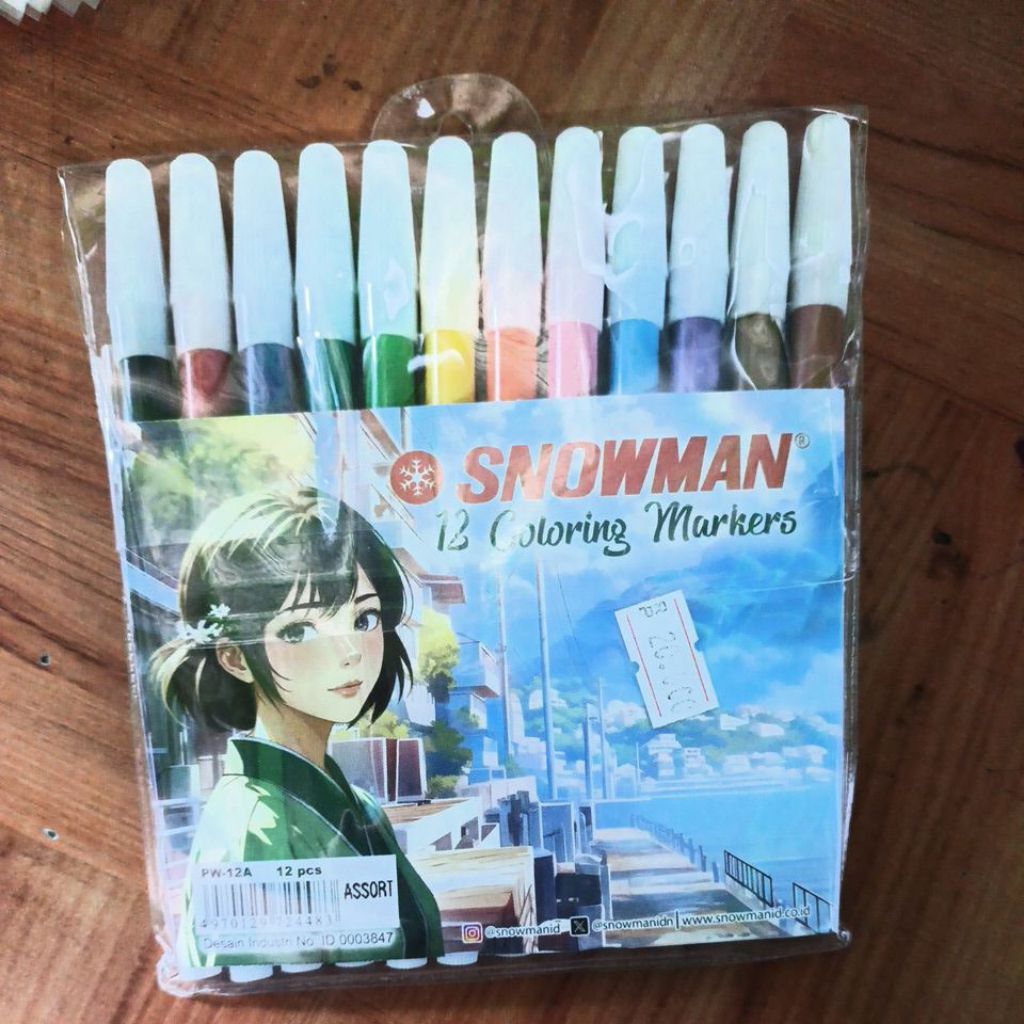 

SPIDOL SNOWMAN 12 Warna