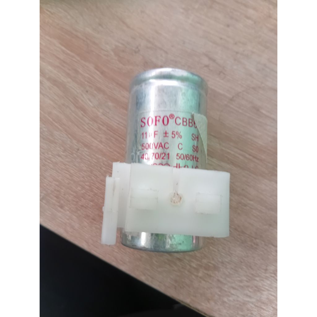 JUAL CAPACITIR 11Uf  500 vac copotan mesi cuci fron loafing polytron/SOFO CBB 60,500 VAC /CAPACITOR 