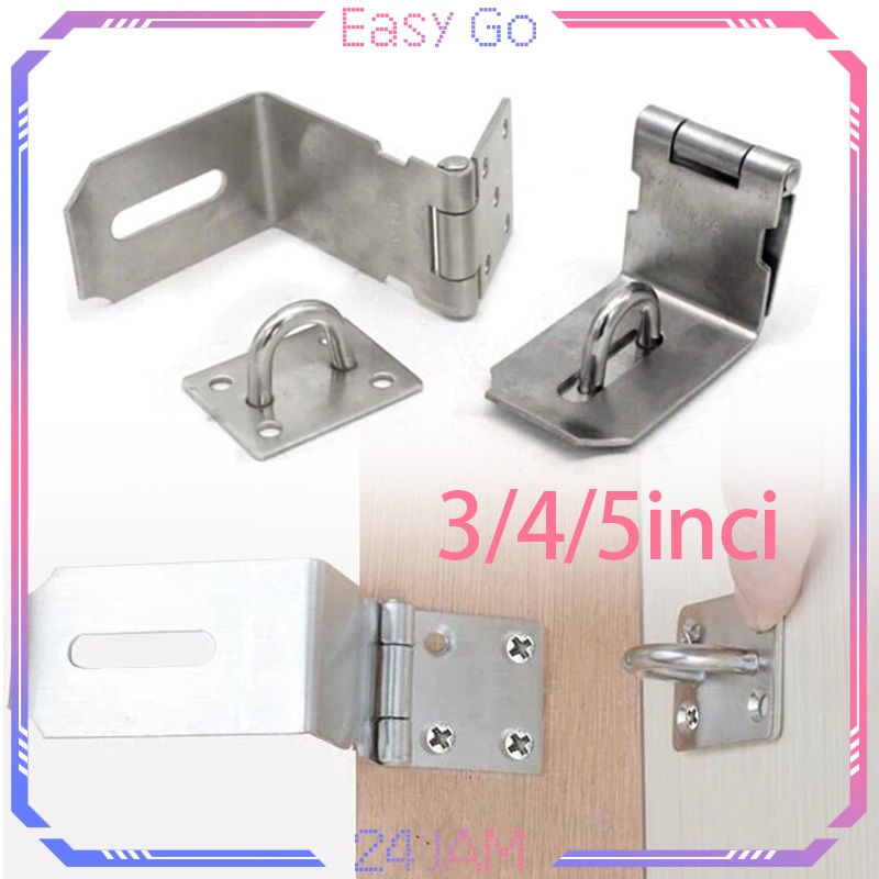 3/4/5 Inch Overpal Siku Gembok Stainless Overpal Siku Lock Buckle Kunci Pintu Overpal Overpal Siku K