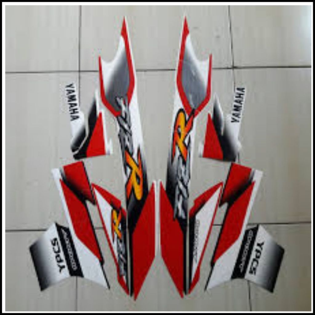 Striping Stiker Motor Yamaha F1ZR 2002 Merah Standart List Body Motor Stiker F1ZR 2002 Ternbaik