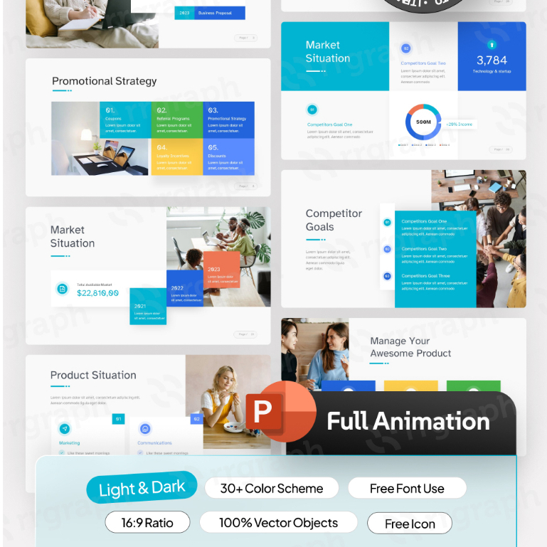 Template Presentasi PPT Profesional & Menarik untuk Presentasi Bisnis dan Pitching