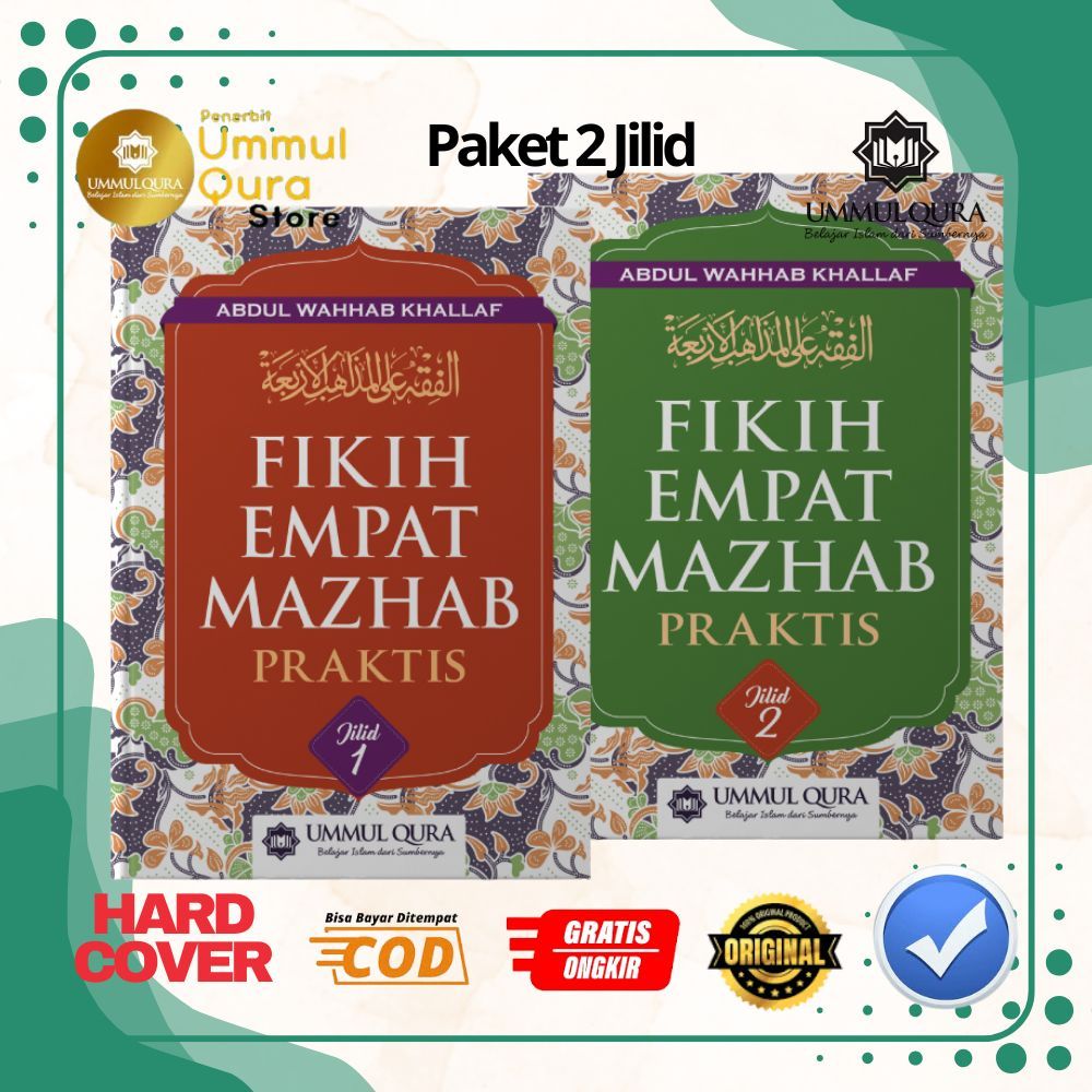 Buku Paket isi 2 Jilid Fikih Empat Mazhab | Fiqih 4 Mazhab Karya Abdul Wahhab Khalaf Ummul Qura