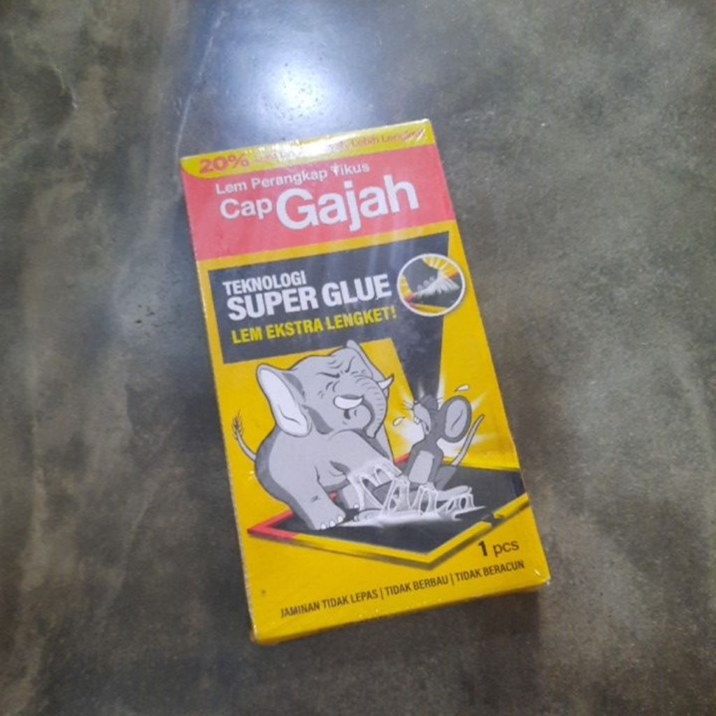 Lem Tikus model Buku Papan Cap Gajah Bagus berkualitas / Rat Glue Trap