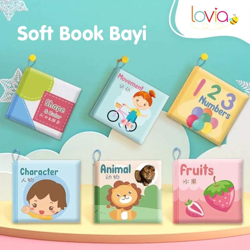 HZ Buku Bantal Bayi Cloth Book Mainan Edukasi Buku Anak Bantal Buku Kain Bayi Buku Cerita / Bantal B