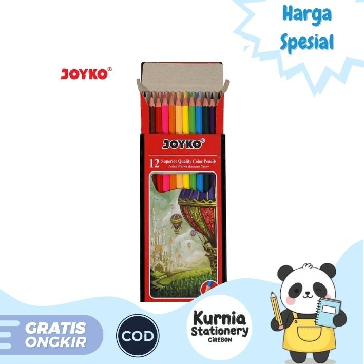 

Joyko Pensil Warna Panjang isi 12 / Drawing Pen CP-100