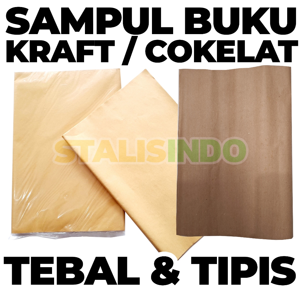

Kertas Cokelat Coklat Kraft Samson Tebal untuk sampul buku tulis anak sekolah SD SMP SMA Sidu Sinar Dunia Boxy Kiky AA skola campus tiara bigboss