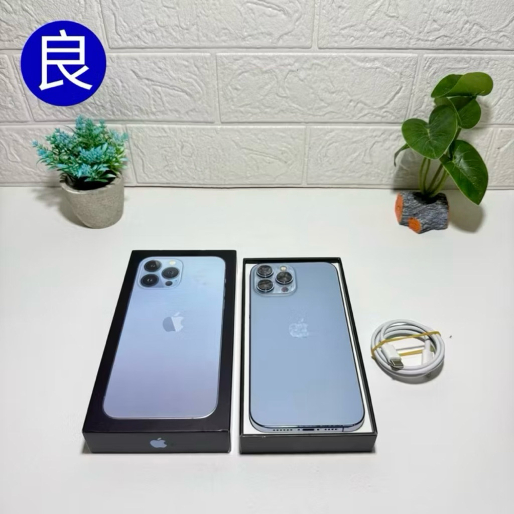 iPhone 13 Pro Max 256GB Sierra Blue Ex-Inter Fullset Ori Mulus Bekas Second Biru Ex Eks Inter Pro Pr