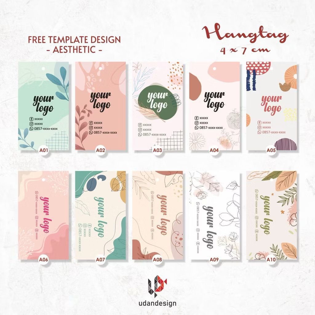 

￼HANG TAG BAJU 1 MUKA - LABEL BAJU - CETAK HANG TAG BAJU ( UKURAN 4 x 7cm) - FREE TEMPLATE DESIGN - 1 MUKA