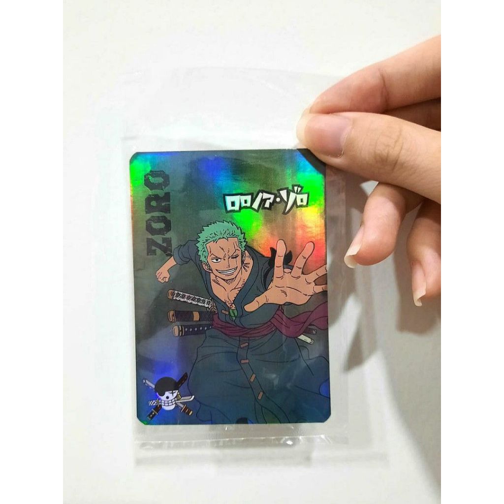 Play Card One Piece Zoro Hologram/ Kartu Limited Edition Zoro Hologram/ Kartu Hologram Zoro One Piec