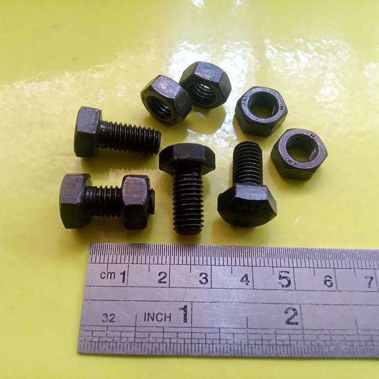 BAUT BAJA HTB 8.8 M10 X 16 FULL DRAT / BAUT BAJA M10 X 16 HITAM / BAUT 17 KUNCI 17 / BAUD FULL DRAT 