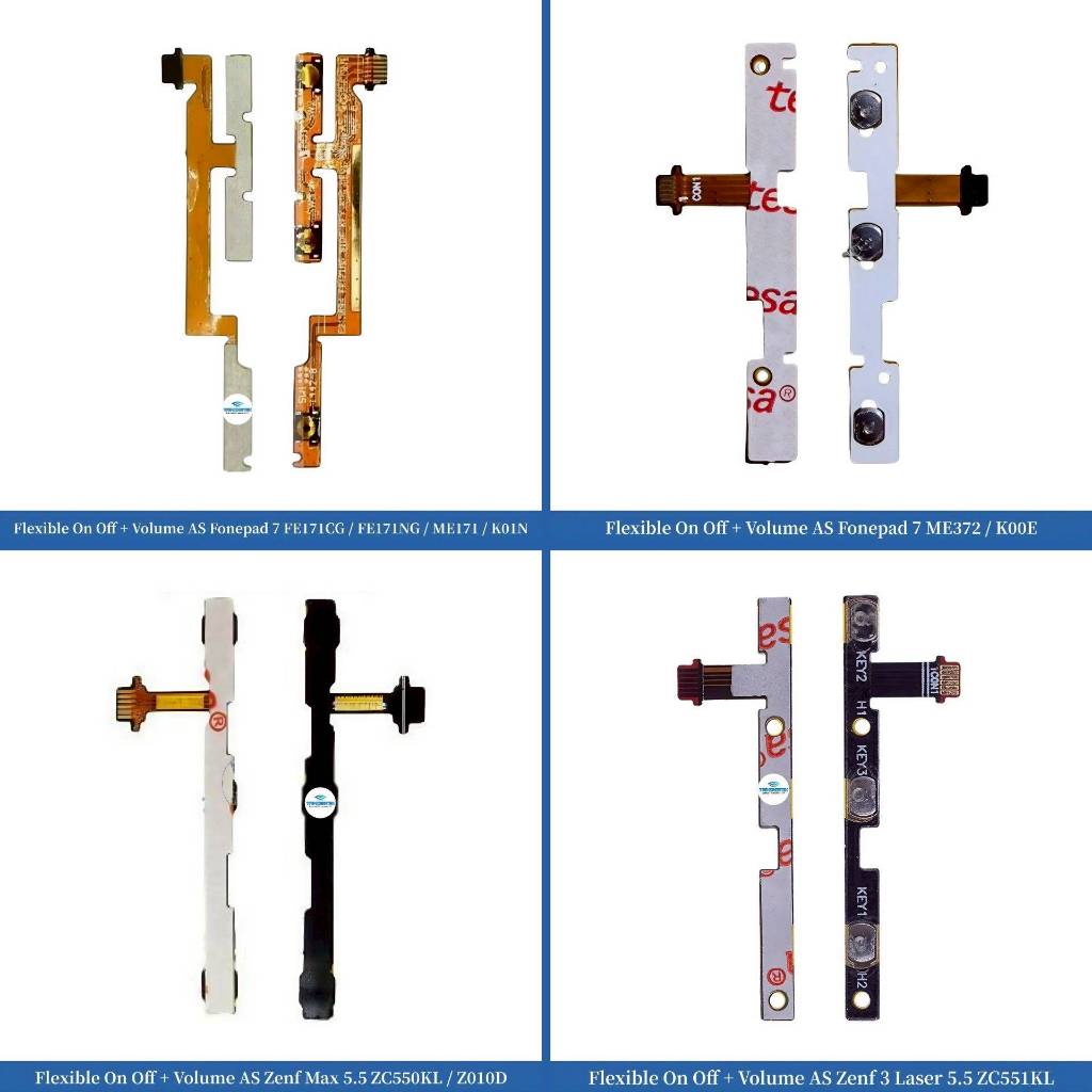 Flexible On Off + Volume Asus Fonepad 7 - FE171CG - FE171NG - ME171 - K01N - ME372 - K00E - Zenf 3 L