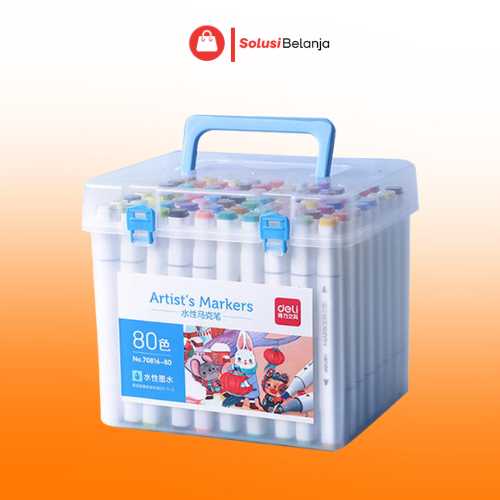 

DELI039 Deli Sketch Marker / Water-based Marker / Spidol Sketsa Double Tip 80 Warna 70816 Y1679