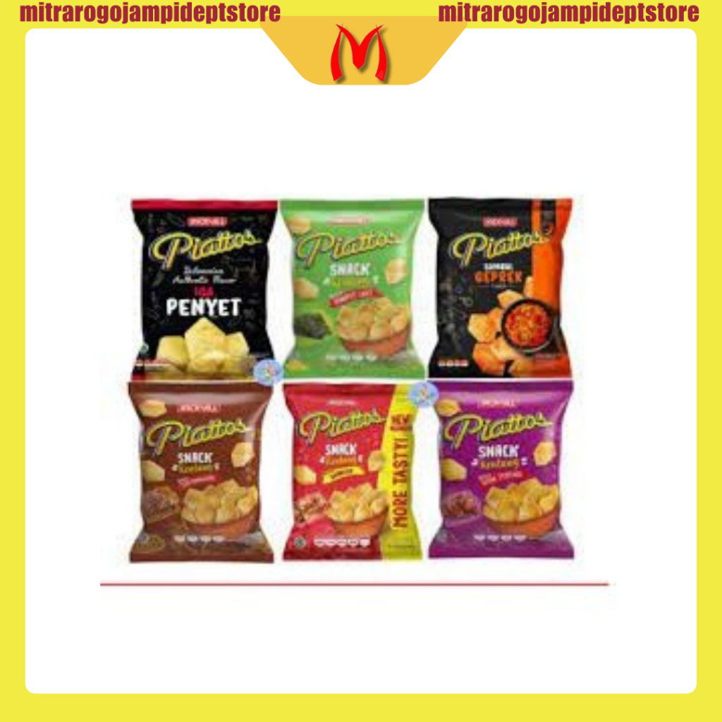 

Piattos Snack Kentang 35gr Sambal Geprek | Sapi Panggang
