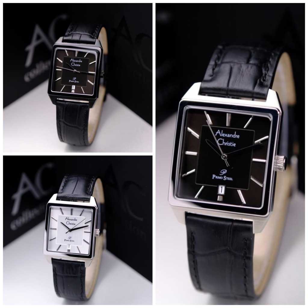 JAM TANGAN ALEXANDRE CHRISTIE AC 1038 KULIT PRIA ORIGINAL