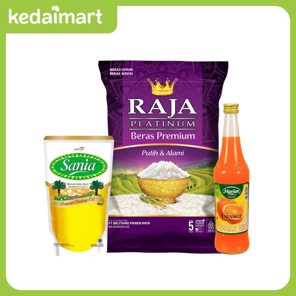 

Sembako Spesial L (Beras, Minyak, Sirup)