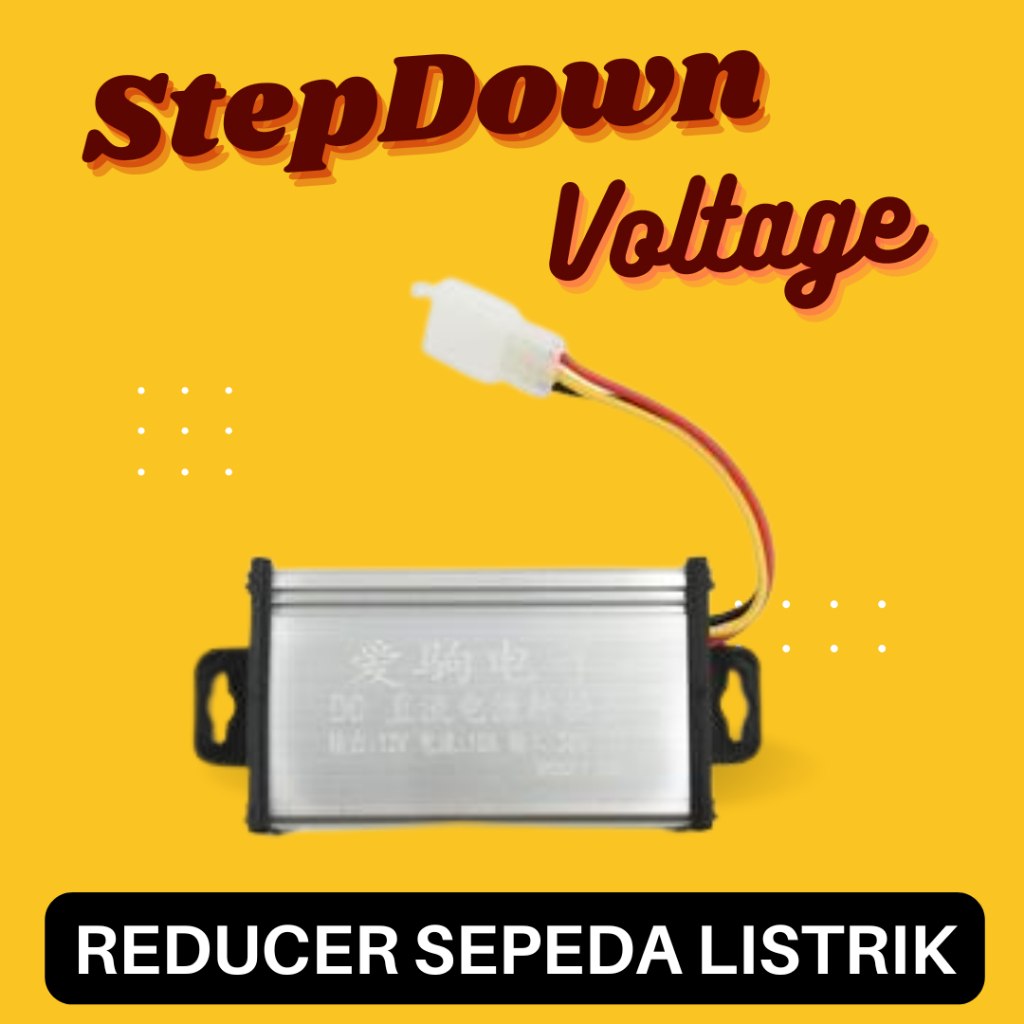 Reducer Motor Listrik Step Down Voltage Converter 12V 10A DC-DC