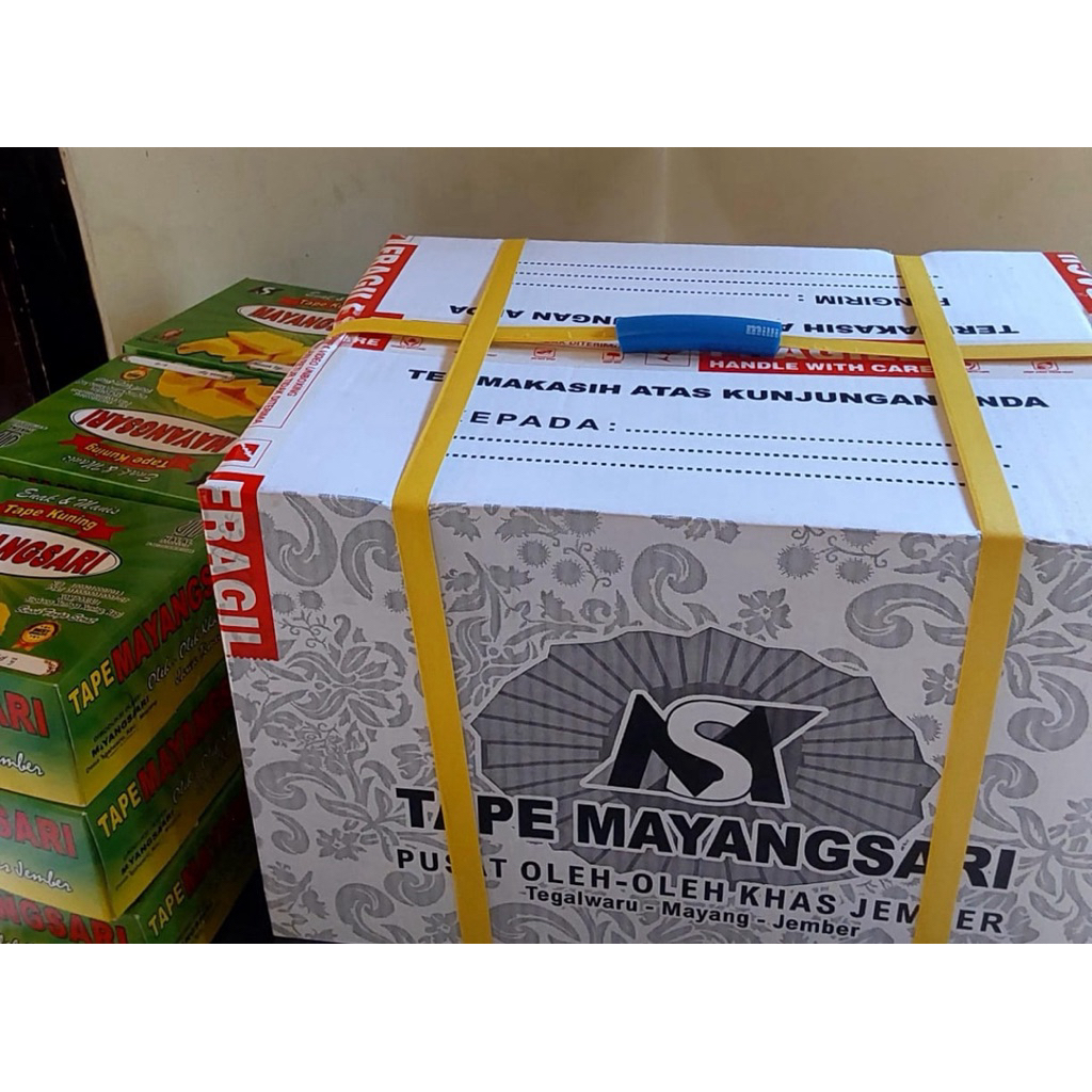 

10 box Tape Kuning Manis Mayangsari dan packing kardus