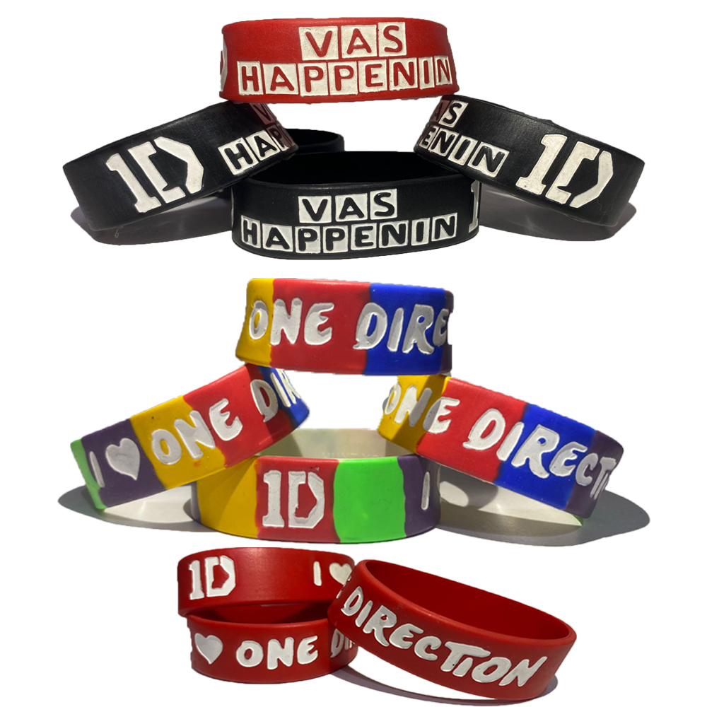 ONE DIRECTION Wristband  Bracelet Rubber GELANG KARET merchandise - Aksesoris Fashion