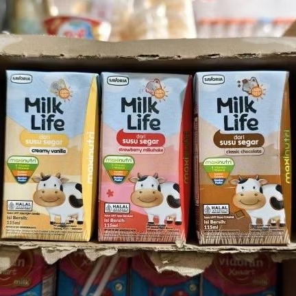

Susu UHT Milk Life Susu Kotak Susu Cair 115ml