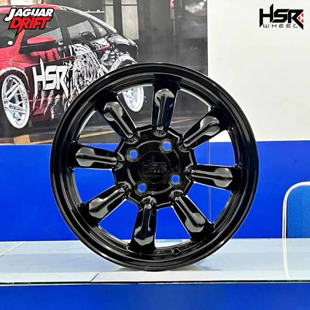 Velg Mobil R15 Hyundai Avega, Soluna, Karimun Pelek Hsr Morotai Ring 15 Pcd 4x100 Warna Hitam