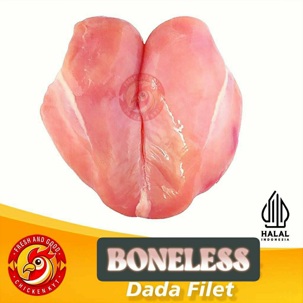 

Ayam Boneless Dada Fillet (Tanpa Kulit)