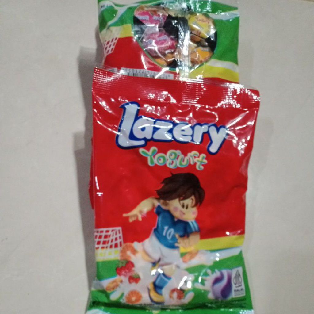 

Permen Lazery Yogurt kembang Gula Lunak isi 40 butir