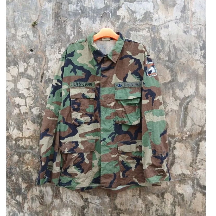 bdu shirt woodland camo
