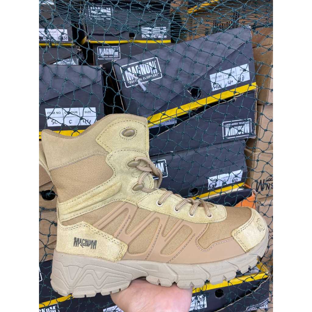sepatu tactical army boots Magnum scorpion gurun dan hitam 8 inch