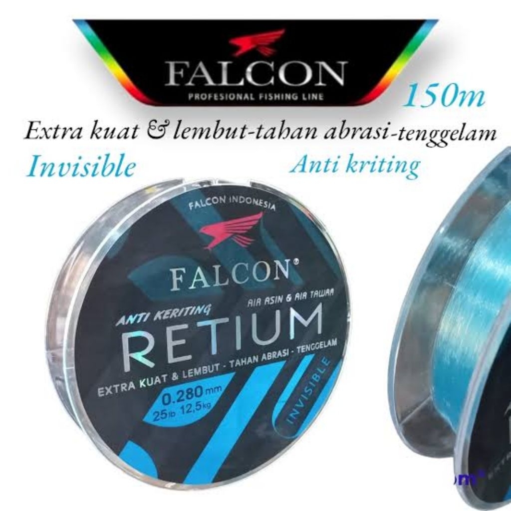 SENAR FALCON RETIUM 150 METER - XTRA KUAT DAN LEMBUT