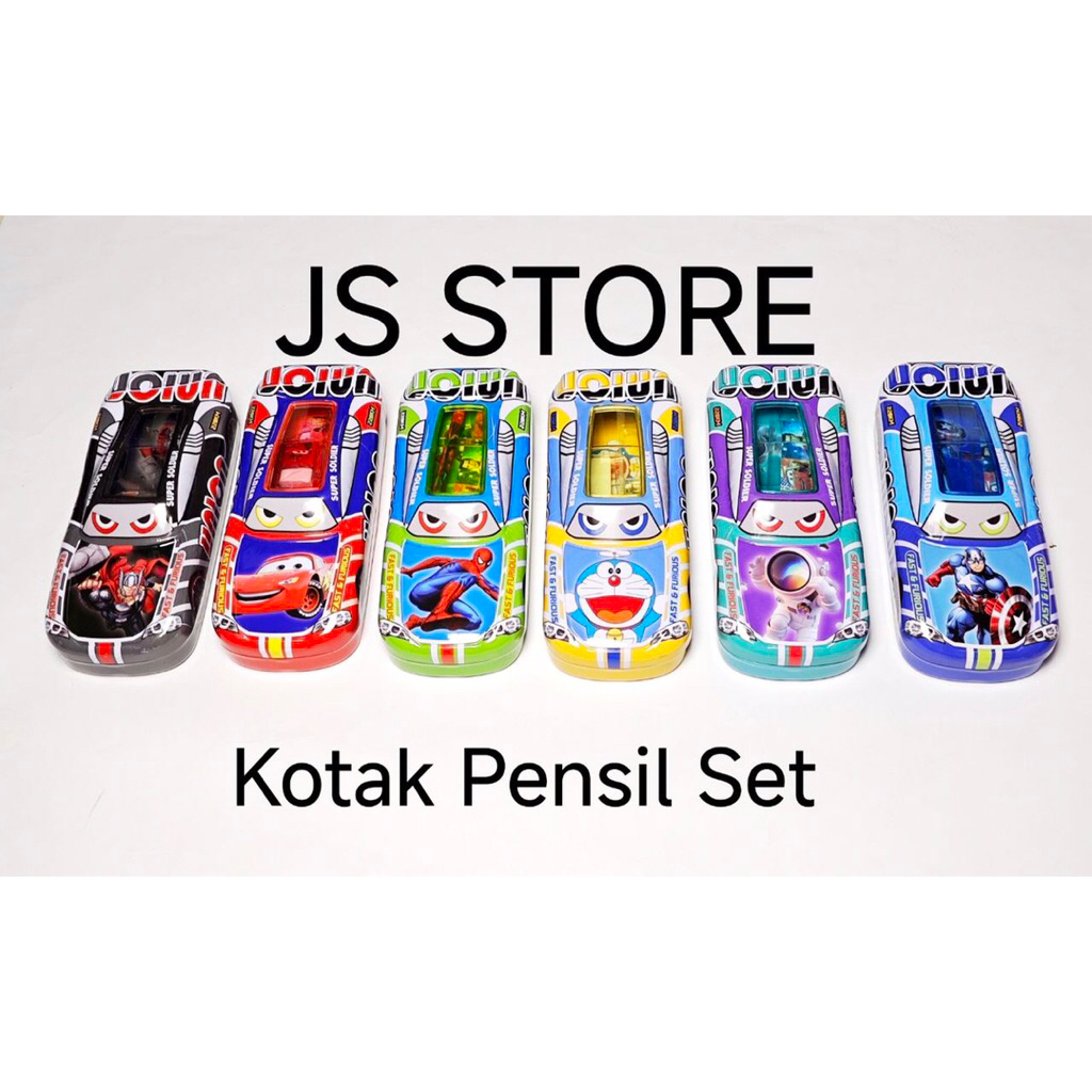 

Kotak Tempat pensil Mobil Set Karakter Anak Laki Captain America Spiderman Doraemon Astronot