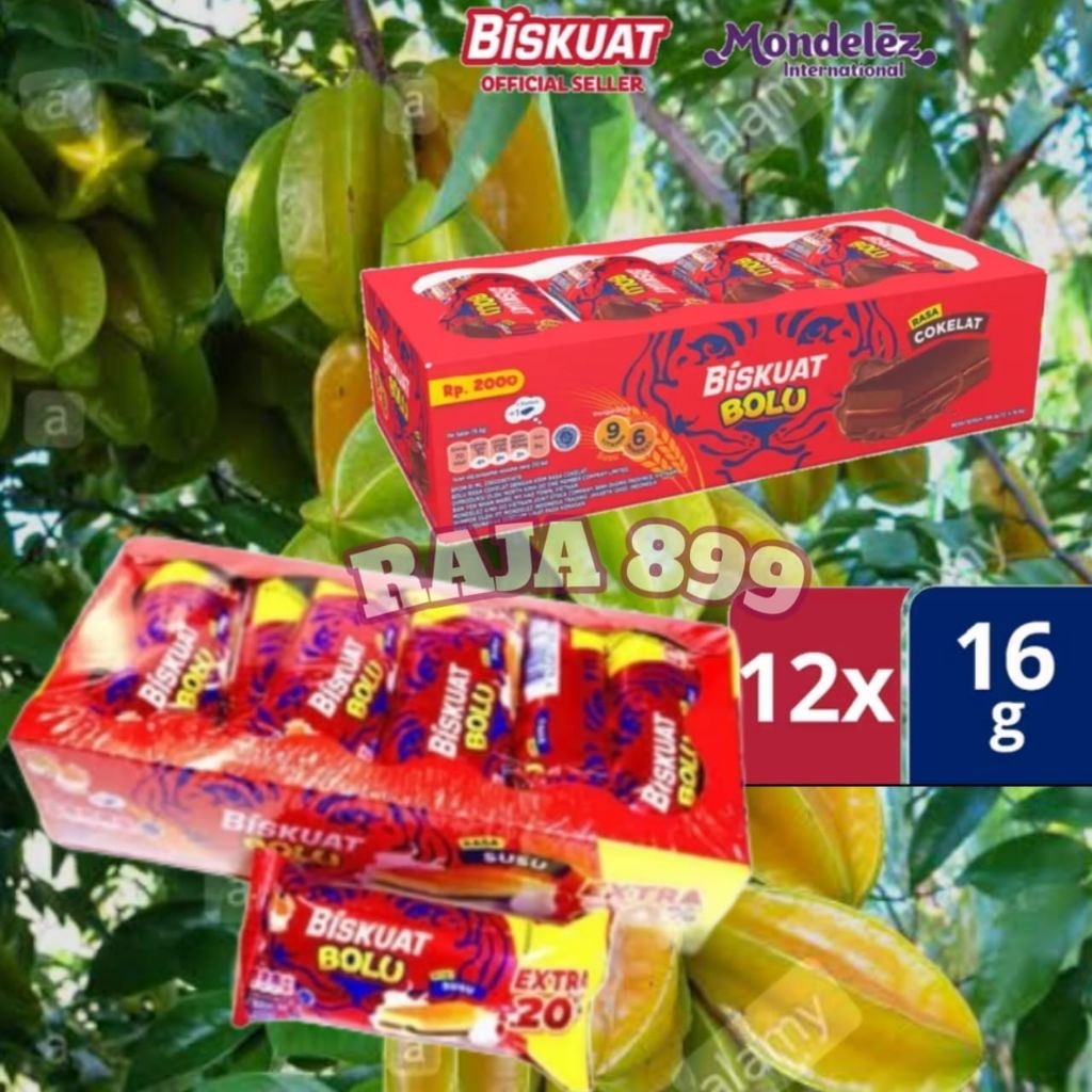 

BISKUAT BOLU COKLAT BOX ISI 12 PCS X 16 GR CEMILAN FAVORIT